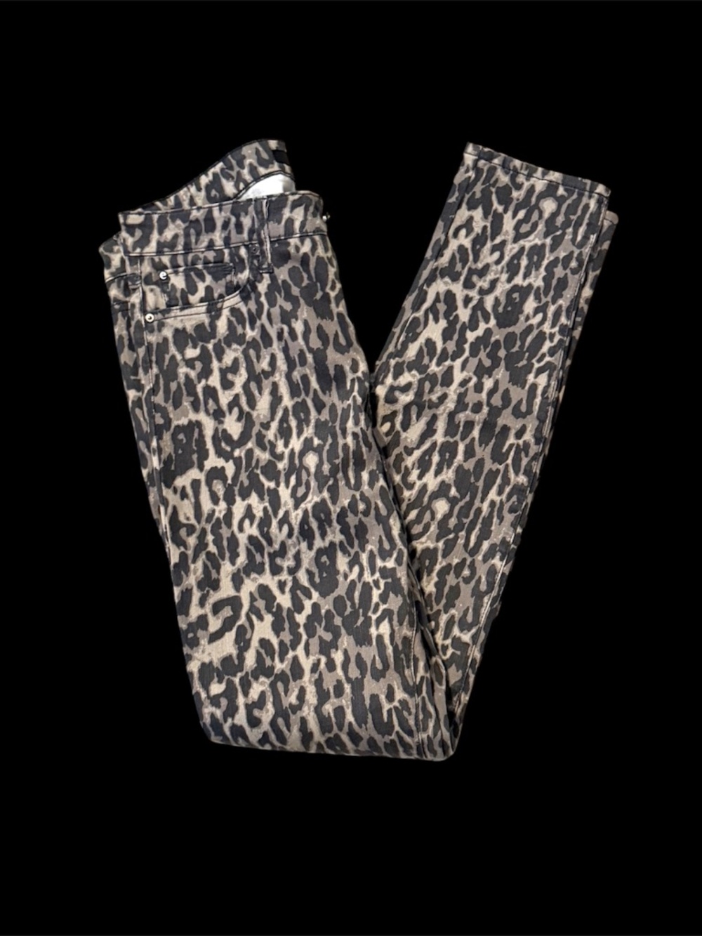 Like New Leopard Denim Skinny/Leggings (W 29)